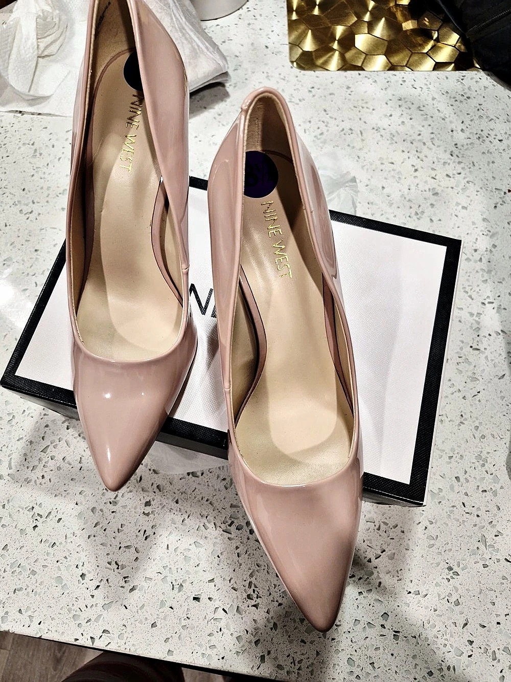 Nine West Tatiana Pointy Toe Pump Pumps Pink US 8.5 M
